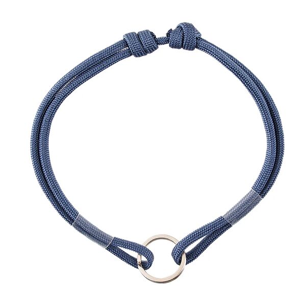 Шнурок для адресника из парашютного паракорда, размер 25-45 см синий