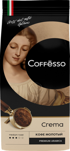 

Кофе молотый Coffesso Crema Premium Arabica средняя обжарка, 250 г