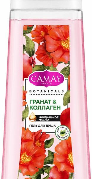 Гель для душа Camay Botanicals Гранат & Коллаген 250мл