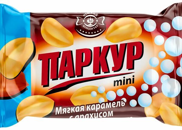 Карамель Невский Кондитер Паркур Mini с арахисом и воздушным рисом
