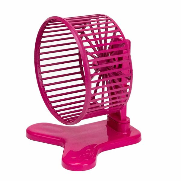 HOMEPET Колесо для грызунов с подставкой пластиковое рубиновое d9см