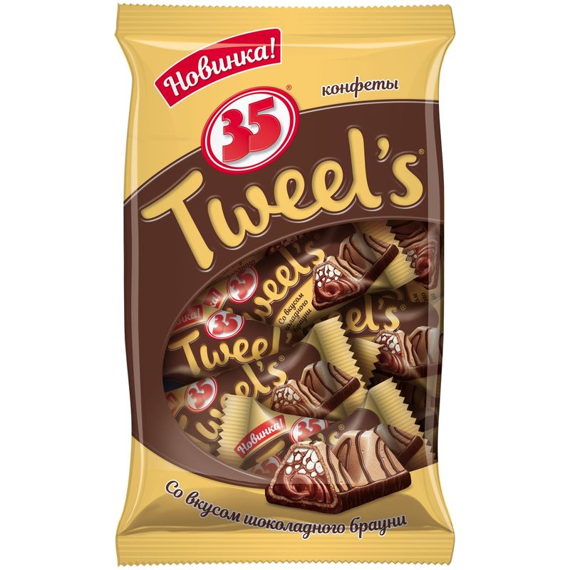 

Конфеты 35 Tweels со вкусом шоколадного брауни 280 г