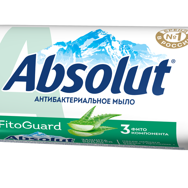 Антибактериальное туалетное мыло с экстрактом алоэ ТМ Absolut (Абсолют) 90 г