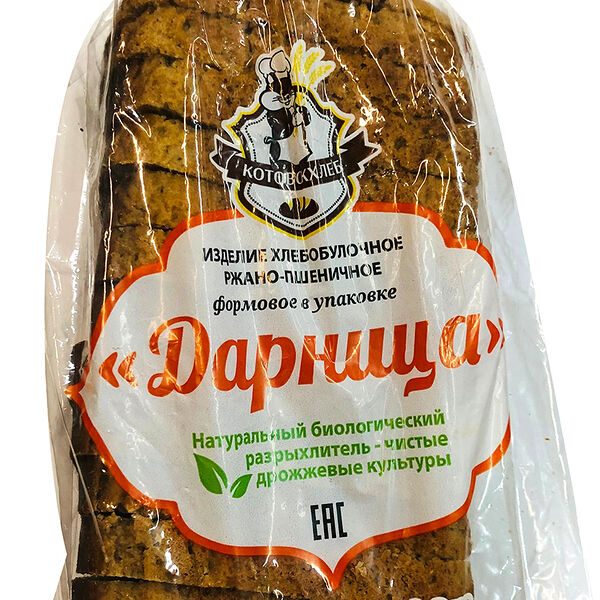 Хлеб Котовскхлеб Дарница ржаной пшеничный в нарезку
