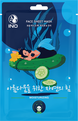 

Маска тканевая INO Голубые водоросли и огурец увлажняющая 25 мл