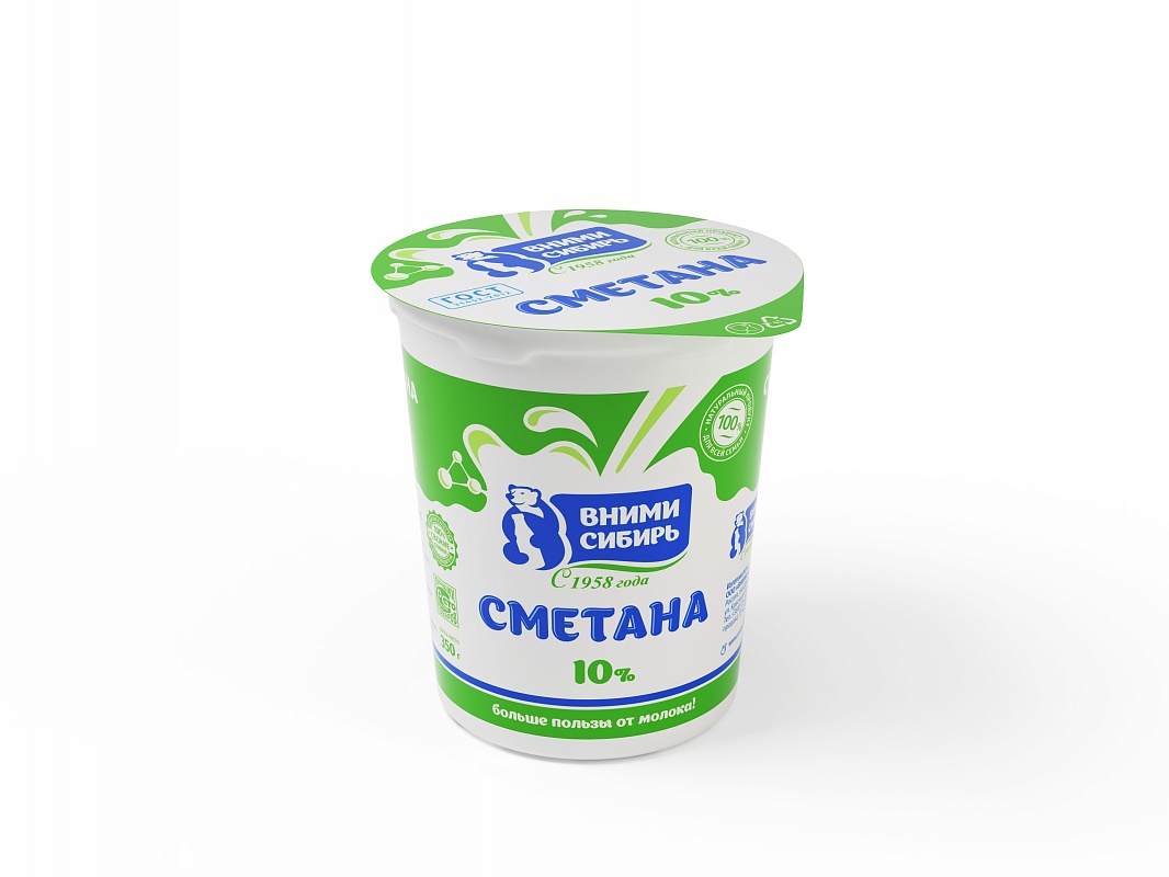 

Сметана Вними Сибирь 10% 350 г