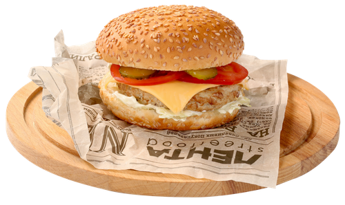 

Бургер с курицей и чесночным соусом Лента Fresh 265 г