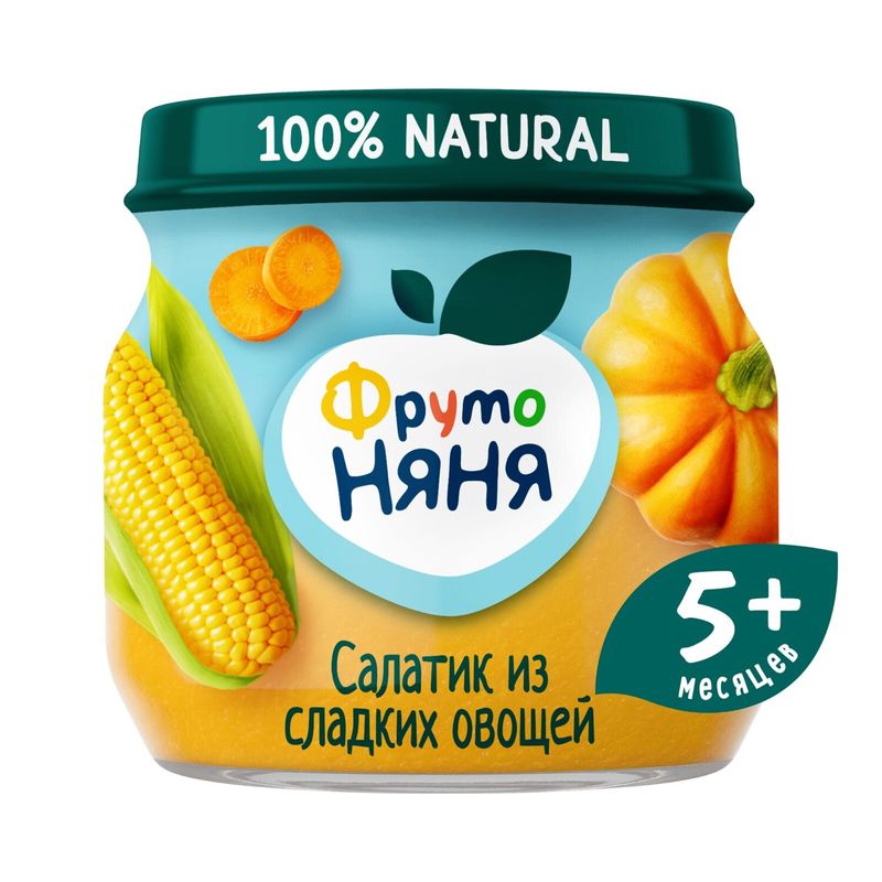 

Пюре детское Фруто Няня Салатик из сладких овощей 80г