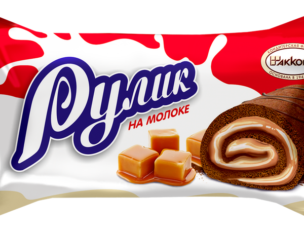 Конфеты АККОНД Рулик карамелизированное молоко, вес 
