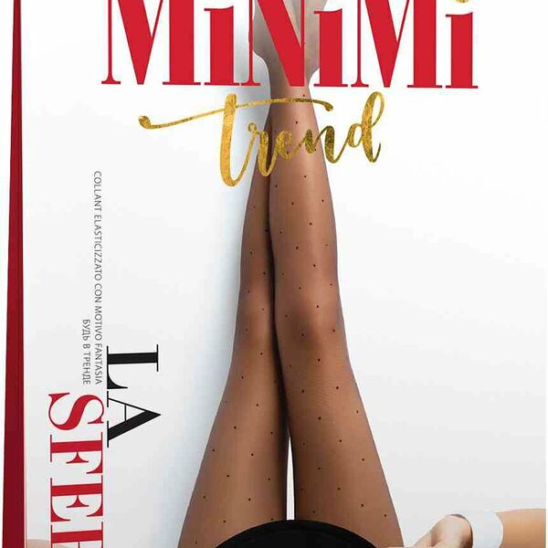 Колготки женские MiNiMi La Sfera в горошек цвет: daino/загар размер: 2, 20 den