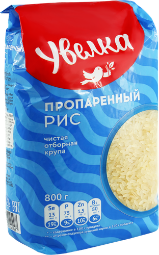 

Рис Увелка длиннозерный пропаренный 800 г
