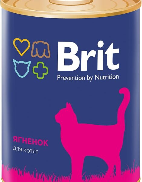 Влажный корм для котят Brit Ягненок 340г