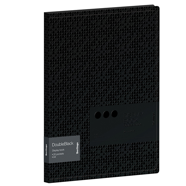 Папка Berlingo Double Black с 20 вкладышами 600 мкм, 17 мм