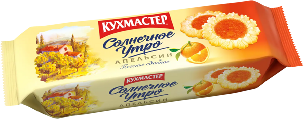 Печенье Кухмастер Солнечное утро с апельсиновым джемом, 240г
