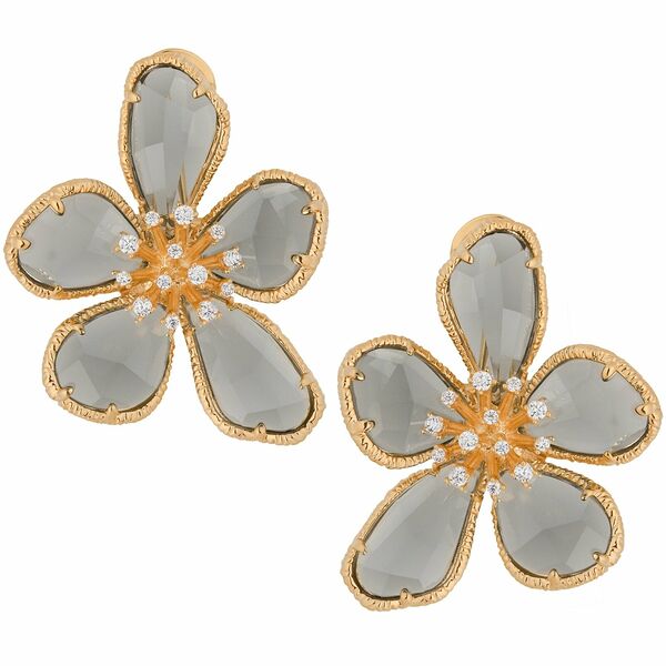 RONDA Bestseller E41з Серьги,ювелирный сплав,фианиты, золочение