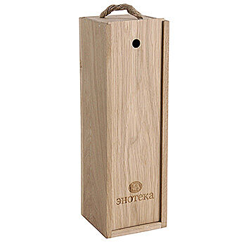 Пенал из дуба Энотека Азбука Вкуса на 1 бутылку 32х9х9см, Россия