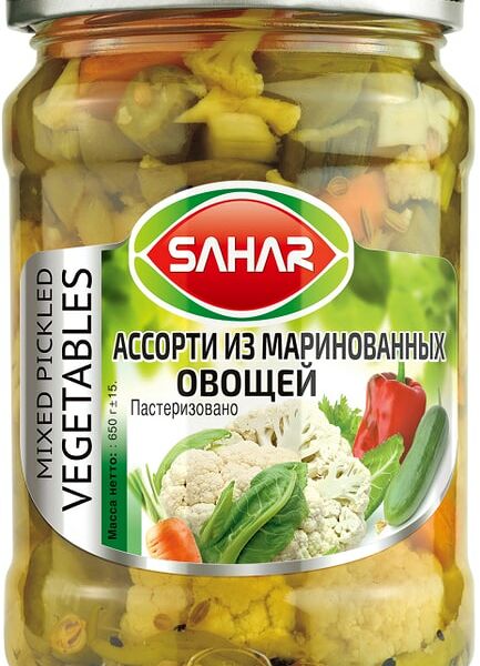 Маринованные овощи Sahar Ассорти 640г
