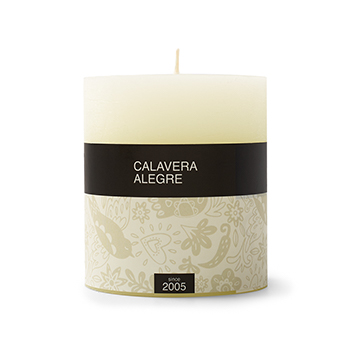 

Свеча столбик цвета слоновой кости, Calavera Alegre, 6.6*7.5 см, Беларусь