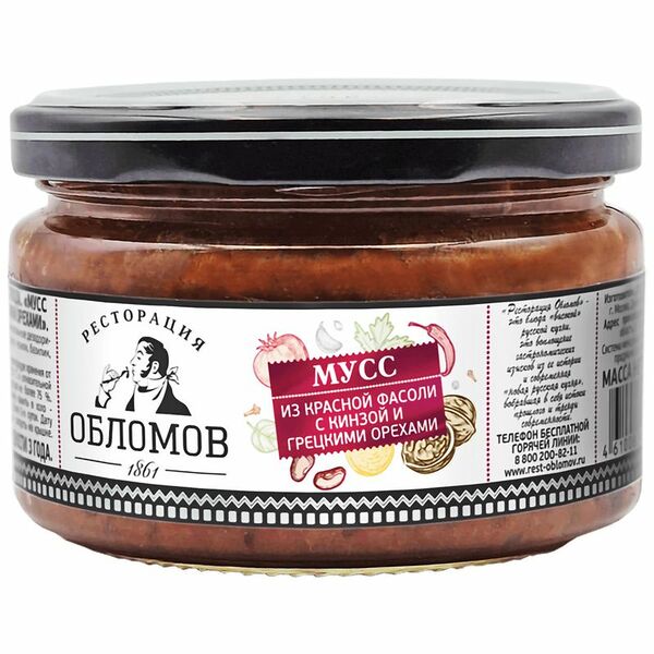 Мусс Обломов красная фасоль кинза грецкие орехи