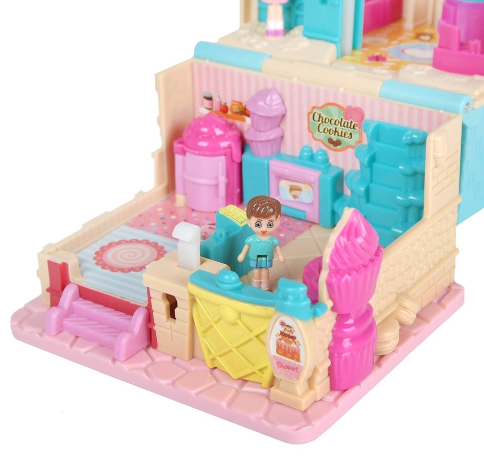 

Игрушка Junfa Пекарня Кукольный дом-трансформер на батарейках, Китай