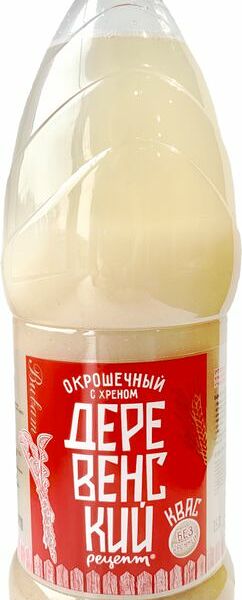 Квас Виват Деревенский окрошечный с хреном, 1.5л