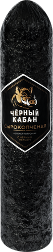 

Колбаса Черный кабан сырокопченая вес