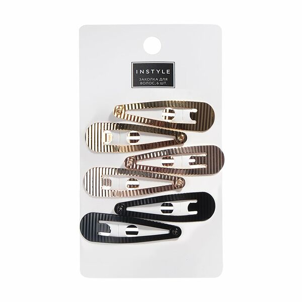 Заколка для волос, INSTYLE, 6 шт., в ассортименте