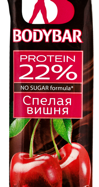 Батончик Bodybar Protein 22% вишня в горьком шоколаде