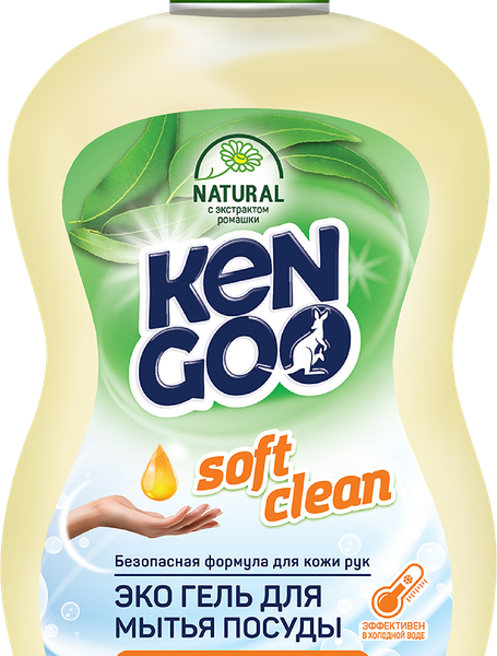 Гель для мытья посуды Kengoo эко с экстрактом ромашки 500 мл