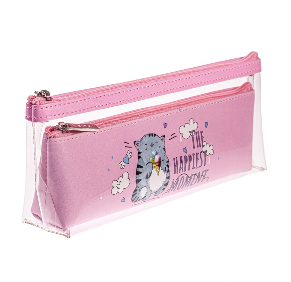 

Пенал Hatber Приключения кота пирожка 2 в 1 на молнии 22.5 х 8.8 х 4.8 см