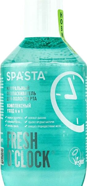 Ополаскиватель для полости рта Spasta Fresh o clock Комплексный уход 6в1 400мл
