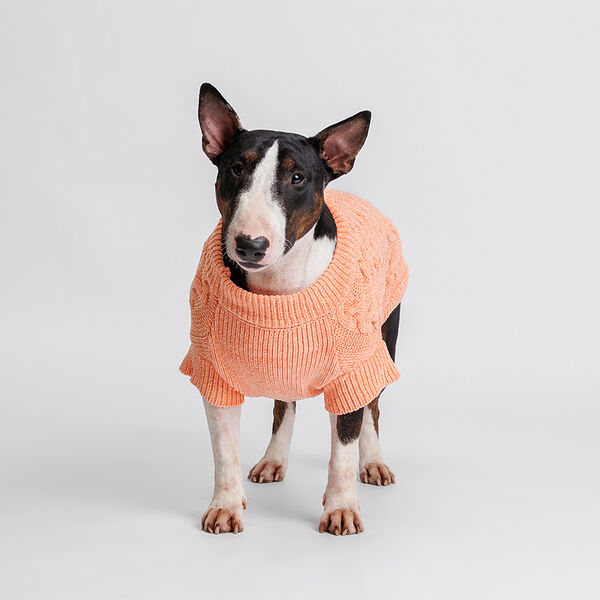 Свитер из шенилла для кошек и собак, 3XL, персиковый