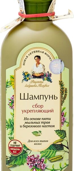 Шампунь для волос Рецепты бабушки Агафьи сбор укрепляющий 350мл