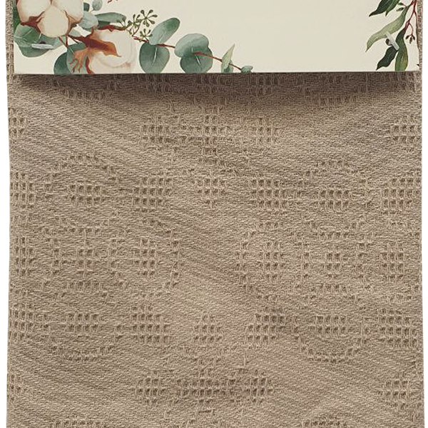 Полотенце вафельное однотонное жаккард 50*60 см 1 шт