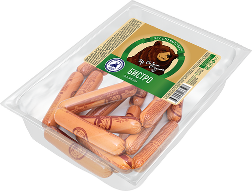 Сосиски ПРОСТО ВЫГОДНО Бистро из мяса птицы з/с вес до 1.2кг