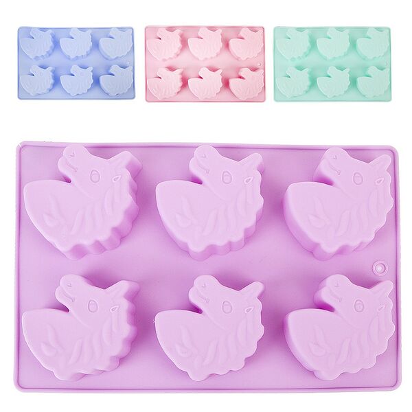 Форма для выпечки Nouvelle Daily Единорог, силикон, в ассортименте