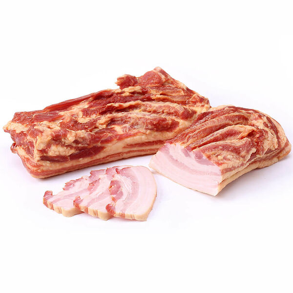 Грудинка из свинины с/к в/у кат.г мясной продукт Знаменский сгц