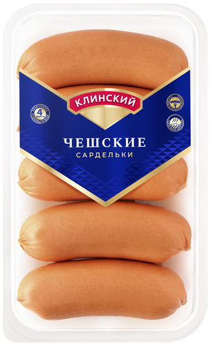 

Сардельки Клинский Мясокомбинат Чешские вареные 450 г