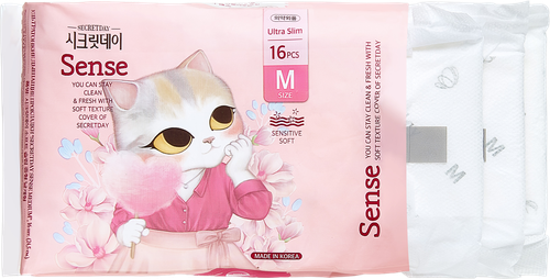 

Прокладки Secret day Sense ультратонкие дышащие medium 16 шт.