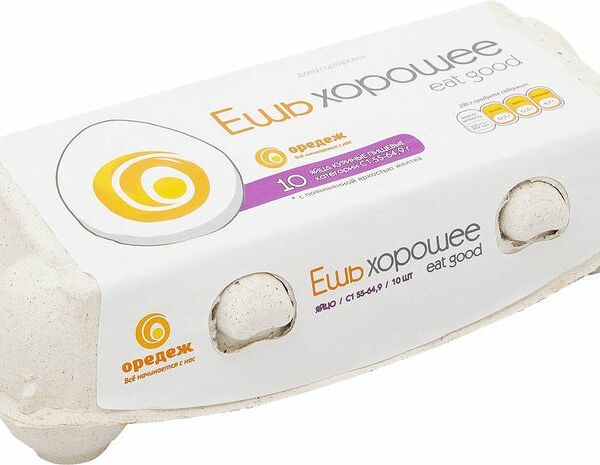 Яйцо куриное Оредеж Ешь хорошее С1 10 шт.