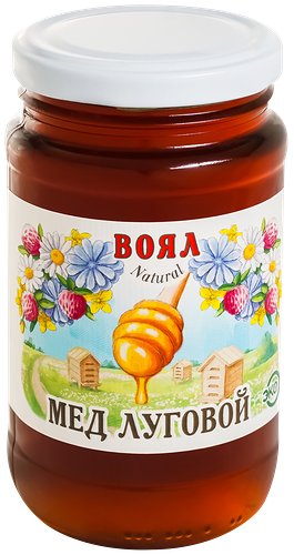 Мед цветочный ВОЯЛ Natural Луговой, 500г