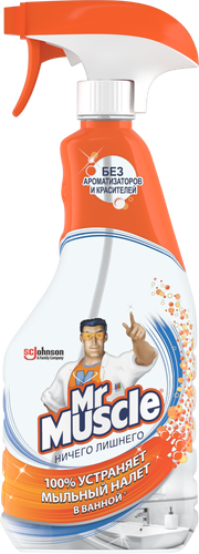 

Спрей для чистки для ванной Mr.Muscle Ничего лишнего 500 мл