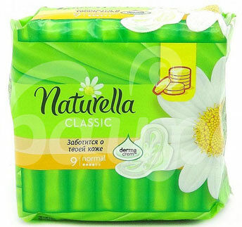Прокладки Натурелла 9шт Classic Camomile Normal с Крылышками
