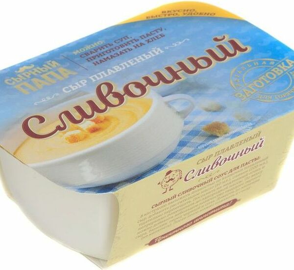 Сыр Сырный папа сливочный плавленый 60% 175г