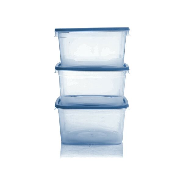 Набор контейнеров для замораживания Морозко, 3 шт, 1 л, пластик