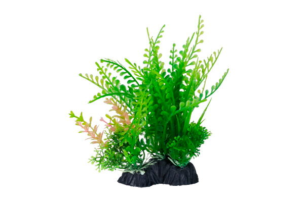 HOMEFISH Риччия растение для аквариума пластиковое с грузом 14см