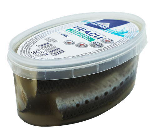 

Сардина Иваси в солевой заливке АНТЕЙ Фирменная, тушка, 530г