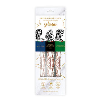 Набор сыровяленых колбас Solemici строльгино, аль ноче, тартуфо полусухая