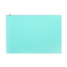 Zip-пакет пластиковый ErichKrause Fizzy Pastel Mint, А4, мятный 53514
