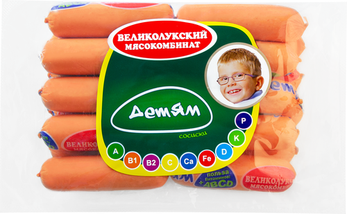 

Сосиски ВЛМК Детям ц/о МГА вес